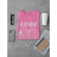 thumbnail image 3 of Love Techno Style Heart T-Shirt Men -Image by Shutterstock, Male 3X-Large, 3 of 4