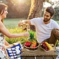 thumbnail image 3 of TopLLC Folding Picnic Basket Wine Table Storage Dining Table Family Outdoor Party, 3 of 9