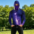 thumbnail image 5 of Men's Performance Fishing Hoodie Shirt Face Mask UPF 50+ Rash Guard Long Sleeve Going Out Shirt, 5 of 5