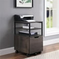 thumbnail image 2 of Contempo Mobile Cart in Ozark Ash Brown finish, 2 of 7