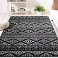 thumbnail image 5 of Safavieh Tulum Lakisha Oriental Area Rug, Black/Ivory, 6' x 9', 5 of 16