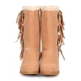 thumbnail image 4 of Liliana DD10 Women Suede Fur Lining Medallion Fringe Winter Boot, 4 of 5