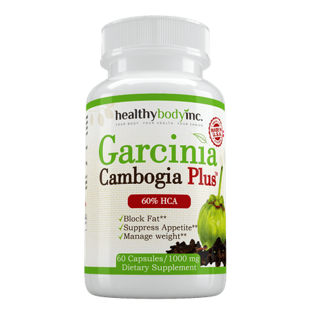 Healthy Body Inc Pure Garcinia Cambogia Dietary Weight Management Supplement, 1000 Mg, 60 (Best Way To Take Garcinia Cambogia Extract)