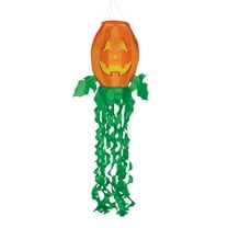 In the Breeze 4998 — Jack O' Lantern 40 inch 3D Windsock — Fun and Colorful Halloween Decor