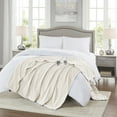 thumbnail image 4 of Beautyrest Electric Micro Fleece Heated Solid Blanket, Full, Ivory, 4 of 12