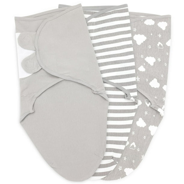 Bublo Baby Swaddle Blanket Boy Girl, 3 Pack Large Size Newborn Swaddles