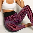 thumbnail image 4 of Zpanxa Women's Yogo Pants with Pockets, Print Sport High Waist Yoga Pants for Women, Short Training Running Yoga Pants, Workout Bootleg Pants Tummy Control Pink L, 4 of 8