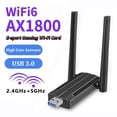 thumbnail image 1 of Adaptador WLAN USB 3.0 Stick 1800Mbps WiFi Banda dual 5GHz Antena PC Bluetooth DE, 1 of 5