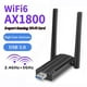 thumbnail image 1 of Adaptador WLAN USB 3.0 Stick 1800Mbps WiFi Banda Dual 5GHz Antena PC Bluetooth DE, 1 of 5