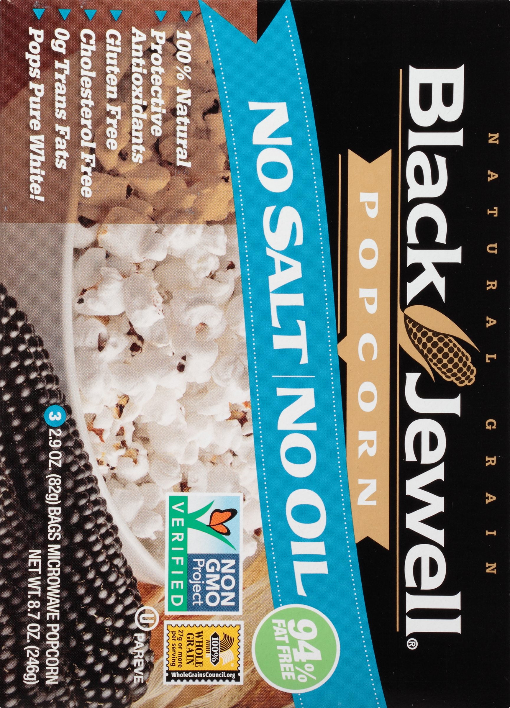 Black Jewell Microwave Popcorn, 3 Ct, Gluten-Free Non-GMO OU