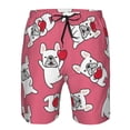 thumbnail image 4 of Kdxio French Bulldog Pattern Mens Casual Shorts - Drawstring Summer Beach Sports Shorts for Men, 4 of 9
