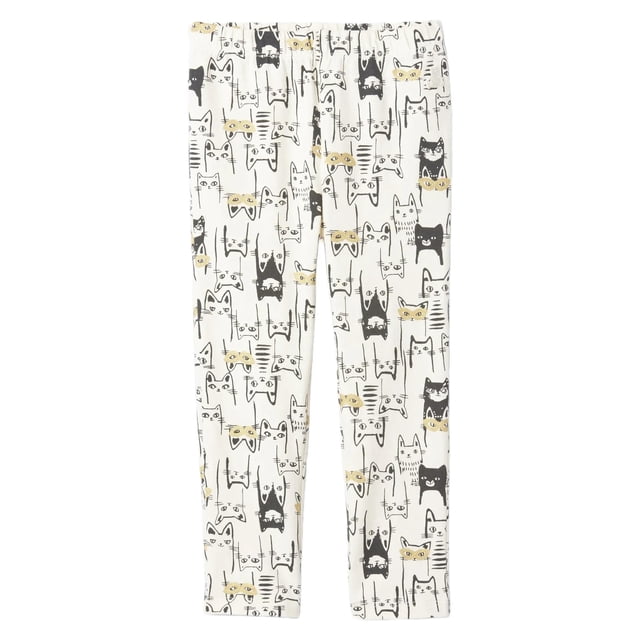 Leggings GAP para niña bebé Ivory Frost 2T, de poner