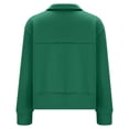 thumbnail image 4 of Women's Half Zip Sweatshirts Long Sleeve Collared Pullover Tops Oversized Cropped Hooded Sweatshirt, 4 of 5