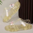 thumbnail image 7 of Girl's Jelly Sandals Sparkling Flat Sandals on Water Beach Princess Dress Summer Dress Small/Big Children's Shoes, 7 of 7