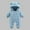 Sky Blue, variant on YHAJDS Toddler Fall Winter Casual Jumpsuit, Jumpsuit For Kids Girls Fall Winter Fashion Fleece Thick Warm With Bear Ears For 3-24Months Long Sleeve