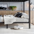 thumbnail image 6 of Leumius Metal Bunk Bed with Storage Shelves and Pegboard,Queen over Queen Size Bunk Bed Frame with USB Ports and LED Lights, Space-Saving,Natural, 6 of 13