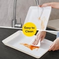 thumbnail image 6 of Norcho Serving Tray Set, 15" x 10" White Serving Platters for Party Supplies, 3 Pack Reusable Food Trays for Veggies, Snacks, Fruit, Cookies, Desserts, Kitchen & Pantry Organization, 6 of 10