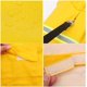 thumbnail image 4 of Chubasquero para perros con agujero para arnés, chaqueta impermeable con tira reflectante, chubasqueros para mascotas para perros pequeños y medianos (amarillo M) JM, 4 of 5