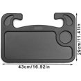 thumbnail image 2 of Apuakthei Portable Car Steering Wheel Tray, Steering Wheel Tray Office Travel, Steering Table Car Obelet Holder, Car Truck for Computer, Drink, Food (Black) Dksfjkl, 2 of 5