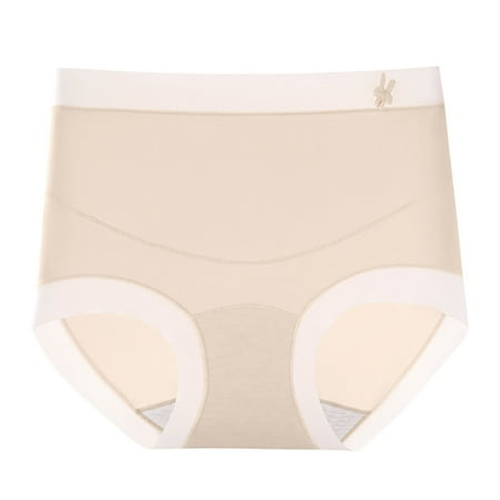 Akafmk Plus Size Underwear for Women High Waisted Cotton Briefs Silk Abdominal Support Mother-to-be Briefs Comfortable Breathable Underwear Panties  Sizes M-2XL