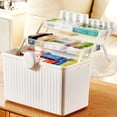 thumbnail image 4 of XKHZJL Multilayer Plastic Portable Storage Box, Multipurpose Organizer and Storage Case for Art Craft and Cosmetic, Portable Handled Storage Box for Home, School, Office, 4 of 4