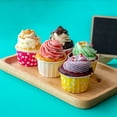 thumbnail image 4 of Forros de cupcake de foil metálico Uxcell para hornear cupcakes, 100Pcs forros de cupcakes, soportes para cupcakes, dorado, 4 of 5