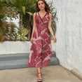 thumbnail image 3 of Meat Sleeveless Dress Dresses Women Summer Evening Dresses Ladies Bohemia Long Dresses, 3 of 9