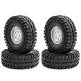 thumbnail image 1 of Car Tires with Wheel Rims Replacement for 110 -4 Axial SCX10 90046 90047 CC10Car, 1 of 6