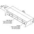 thumbnail image 6 of Pemberly Row Desktop Organizer in Shiplap Gray / White - Engineered Wood, 6 of 8