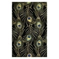 thumbnail image 1 of KAS Catalina 5'6" Round Hand-Tufted Wool Rug in Black, 1 of 3