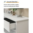 thumbnail image 4 of FUFU&GAGA Wood Storage Chest of Drawers, 6 Drawer Dresser for Bedroom Living Room Hallway (White), 4 of 7