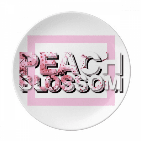 

Peach Pollen Open Box Art Deco Fashion Plate Decorative Porcelain Salver Tableware Dinner Dish