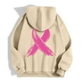 thumbnail image 4 of Yuannlog Womens Hoodies Zip Up Coats Fleece Pullovers Breast Cancer Awareness Month Long Sleeve Pockets Drawstring Casual Sweatshirts Jackets, 4 of 6