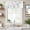 White, variant on Modern White Farmhouse Short Window Curtain Valances, Minimalist Abstract Ribbon A Sketch Rt Rod Pocket Kitchen Valances for Living Room Bedroom Bathroom Cafe 54" x 18"
