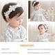 thumbnail image 2 of Piezas Diadema de Encaje Suave con Nudo de Lazo, Pequeño ángel Diademas y Lazos, Cintas para Niñas,Juego de diademas elásticas suaves para Diadema de Encaje, Princesa Accesorios (Blanco, 4), 2 of 3