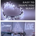 thumbnail image 4 of String Lights, USB Fairy Lights Plug in 66 ft 200 LED Twinkle String Lights Silver Wire Lights with Remote and Timer 8 Modes Outdoor Indoor Waterproof Starry Lights DIY Party Wedding, White, 4 of 8