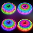 thumbnail image 2 of maylit 360 Degree Luminous Reticulate Weave Rope Lights, 10ft Addressable ICRGB LED Strip Lights, Music Sync, DIY Design, USB Powered Flexible LED Lights for Gaming Room Living Bedroom Wall Decor, 2 of 7