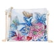 thumbnail image 2 of Cartera con pintura de diamantes, de piel sintética blanca, con cadena para maquillaje, hecha a mano, regalo para mujer, 2 of 14