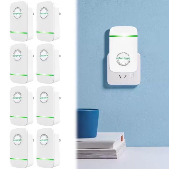 iFCOW 8 Pieces Professional Power Saver, Home Energy Saver US Plug 90V-250V 28KW Energy Saving Device, Power Saving and High Efficiency