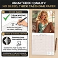 thumbnail image 6 of MegaCalendars 2026-2027 Retro Pin Up Wall Calendar, 12x12 Bonus Month Monthly Planner, Made in USA, 6 of 7