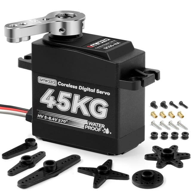 Servomotor Smraza, 45 kg, alto par, resistente al agua, 8,4 V