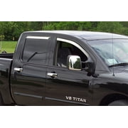 Putco 480024 Element Chrome Window Visor In Channel Fits 04-15 Titan