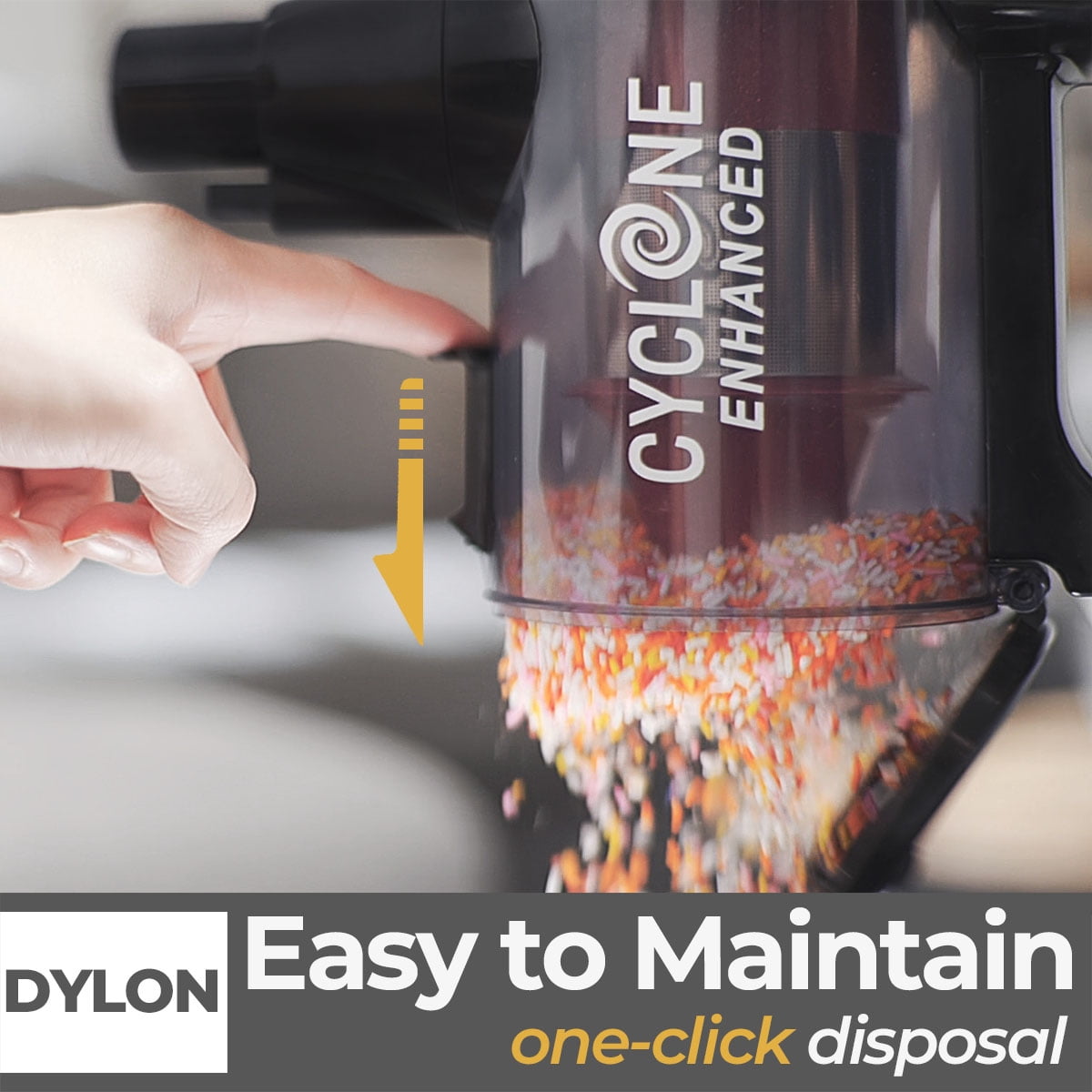 ROOMIE TEC Dylon Cordless Stick Vacuum Cleaner, 2 in 1 Handheld Vacuum with 120W Suction Power