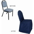 thumbnail image 4 of Your Chair Covers - Polyester Chair Cover Navy Blue for Wedding, Party, Birthday, Patio, etc., 4 of 5