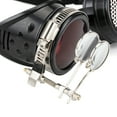 thumbnail image 4 of SAYFUT Steampunk Victorian Style Goggles/ Rave Glasses with Pocket Watch Gear Design Mad Scientist Costume Accessory Cosplay Goggles with Colored Lenses & Ocular Loupe, One-Size, 4 of 5