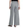 thumbnail image 4 of VEKDONE Wide Leg Elastic High Waisted Pants for Women Summer Loose Fit Palazzo Pants Summer Casual Lightweight Beach Vacation Travel Trousers for Daily Wear Gray XXXL, 4 of 8