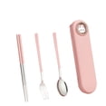 thumbnail image 1 of Compact Cutlery Set Camping Cutlery Set Lunchbox Non-slip Chopstick Tips, 1 of 11