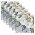 thumbnail image 6 of WOBOGO White Peony Pattern Cloth Napkins 1 Piece Soft Elegant Touch Durable Absorbent Quick Drying for Elegant Dining, 6 of 8