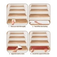 thumbnail image 5 of Stair Treads for Wooden Steps,Red Wood Grain Peel and Stick Stair Treads with Adhesive,Farmhouse Vintage Wooden Rustic Planks Non Slip Indoor Stairs Runner Rugs Mats for Elders Dogs 8"x30" 4PCS, 5 of 7