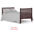 PAPROOS Cribs for Baby, New Upgraded Solid Pine Wood Baby Crib, Non